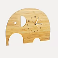 Elephant Shaped Wooden Wall Clock A Stylish Decorative Piece For Modern Home Interiors