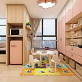 Cozy Pastel Themed Baby Care Room With Complete Nursing Facilities And Comfortable Indoor Rest Space