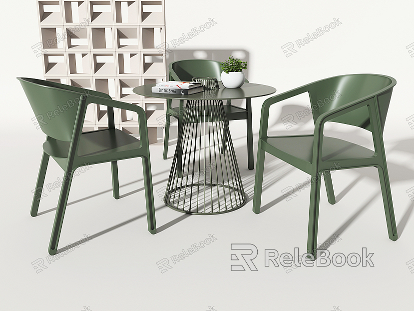 Modern Outdoor Table and Chair Outdoor Leisure Table and Chair model