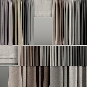 Fabric Curtain 3d model