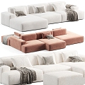 Modern Other Luzaro Reni Sofa Fabric Velvet 3d model