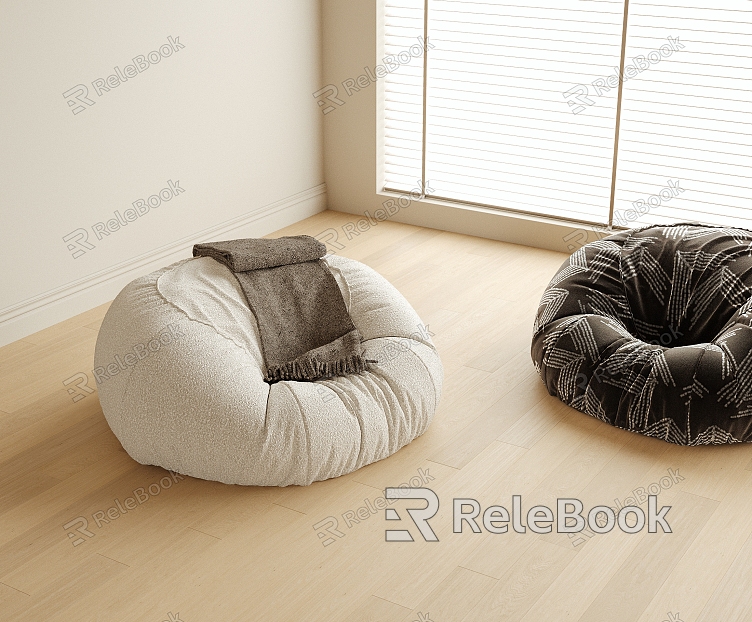 Modern Lazy Sofa Sofa Stool Bean Bag Sofa model