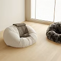 Modern Lazy Sofa Stool Bean Bag Sofa 3d model