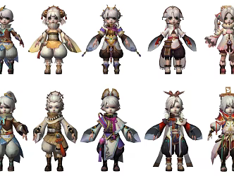 Modern Game Characters Online Game Characters 3d model