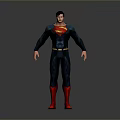 Superman Character In Blue Suit With Red Boots Yellow Belt And S Symbol