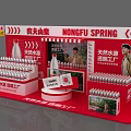 Tobacco and Liquor Store Display with Nongfu Spring Bottled Water Natural Source Transparent Factory Promotion