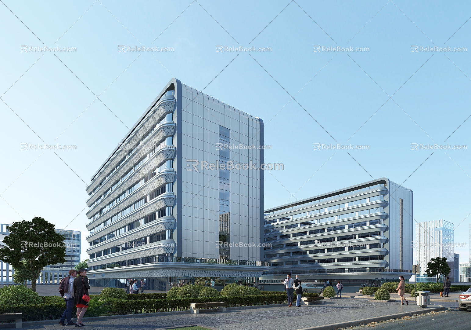 Modern Hospital Architecture Hospital 3d model