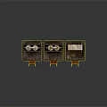 Industrial Machinery Set With Metal Pipes Platforms And Rustic Structures