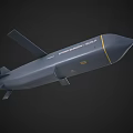 Modern Gray Winged Storm Shadow SCALP Missile Military Weapon Design Features