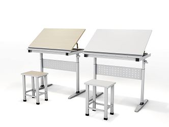 Modern Art Table Drawing Table Art Table 3d model