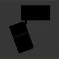 Black Cylindrical Furniture Pieces With White Top Hole Pattern And Line Design