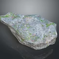 Wood And Stone Natural Decorative Material With Irregular Shape Green Veins And Textured Surface