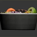 Healthy Fresh Bowl With Black Beans Avocado Shredded Cheese Tomato And Red Onions