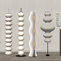 modern floor lamp cream floor lamp 3d model