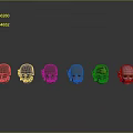 Sci-Fi Helmet Alien Helmet High Tech Helmet Game Helmet 3d model