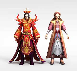 Xianxia game character protagonist 3d model
