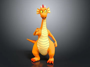Little dragon cartoon character animation character anthropomorphic dragon (ID:ggajh502253)