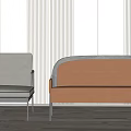 Modern Double Sofa Double Sofa Combination 3d model