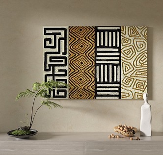 Quiet Wind Decorative Painting 3d model