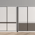 Modern Sliding Door Wardrobes With White And Gray Panel Design Framed Doors In Minimalist Bedroom Interior