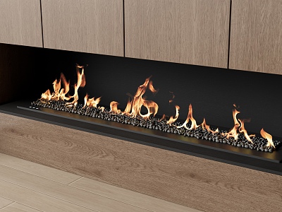 modern fireplace alcohol fireplace atomizing flame 3d model