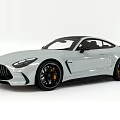 White Two Door Sports Car With Black Wheels Yellow Brake Calipers And Sporty Design