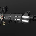 Tactical Military Sniper Rifle With Scope Magazine And Metal Components