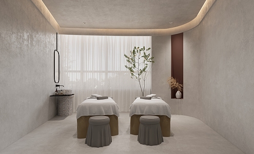 Quiet Spa Massage Room 3d model