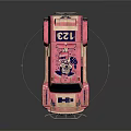 Pink Hummer Race Car With HEA Logo 16 Number And Roof Lights