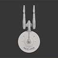 Modern Spaceship Fighting Spaceship Aircraft 3d model