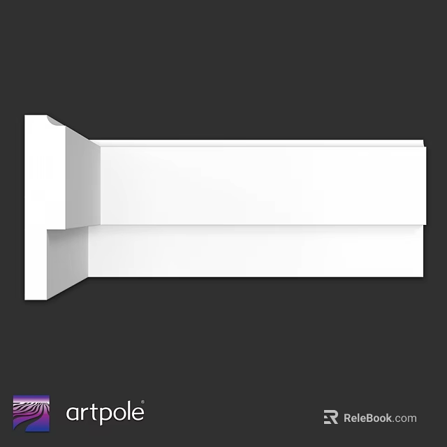 White L Shaped Structural Component For Modern Architecture And Furniture 3d model 