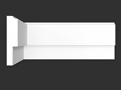 White L Shaped Structural Component For Modern Architecture And Furniture 3d model
