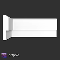 White L Shaped Structural Component For Modern Architecture And Furniture