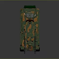3D Rendered Military Tank With Camouflage Paint Cannon Tracks Hatch And Antenna