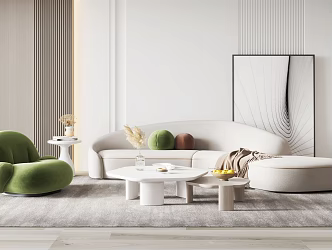 Modern Sofa Coffee Table Combination Sofa Coffee Table 3d model