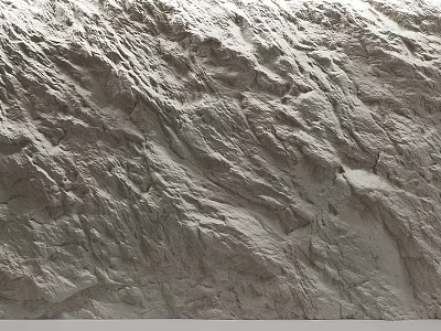 Detailed Gray Architectural Component Featuring Rough Surface And Natural Texture 3d model