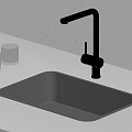 Stainless steel sink kitchen sink 3d model