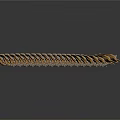 Three Anatomical Skeletal Spinal Vertebrae Models with Bony Projections and Brown Surface