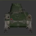 Vintage Green Military Tank Model With Number 26 And Metal Tracks