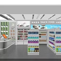 Black Toob New Retail Dessert Shop with Shelves of Various Desserts Snacks and Beverages