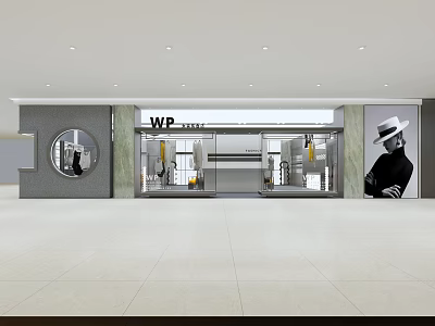 Modern Clothing Store 3d model