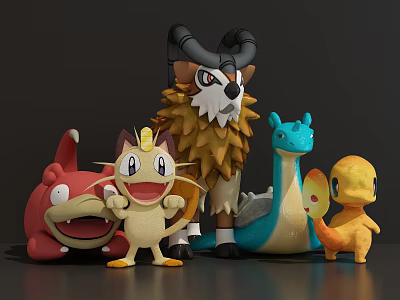 Modern game character animal monster 3d model