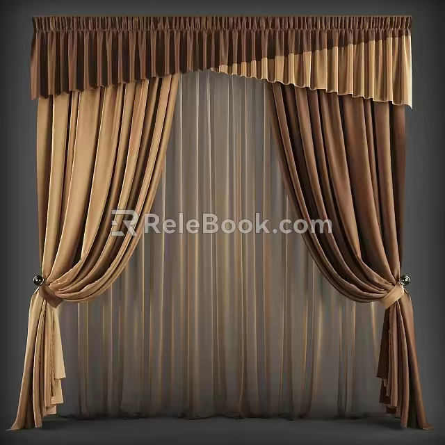 Curtains 3d model