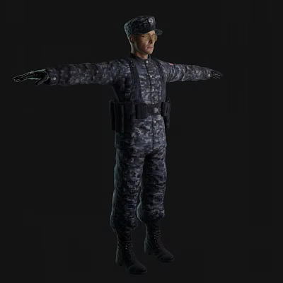 United States Navy United States Soldiers Marine Corps Soldiers 3d model