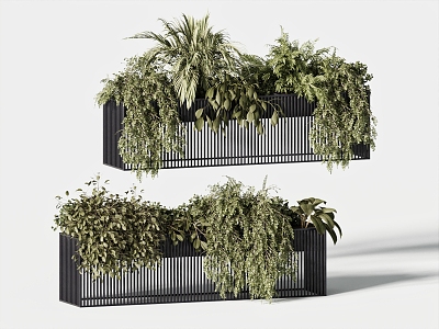 Green Plant Box Flower Box Green Plant Pile model