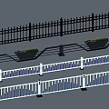 Various Railings Designs Featuring Wrought Iron And Flower Pots Decorative Elements