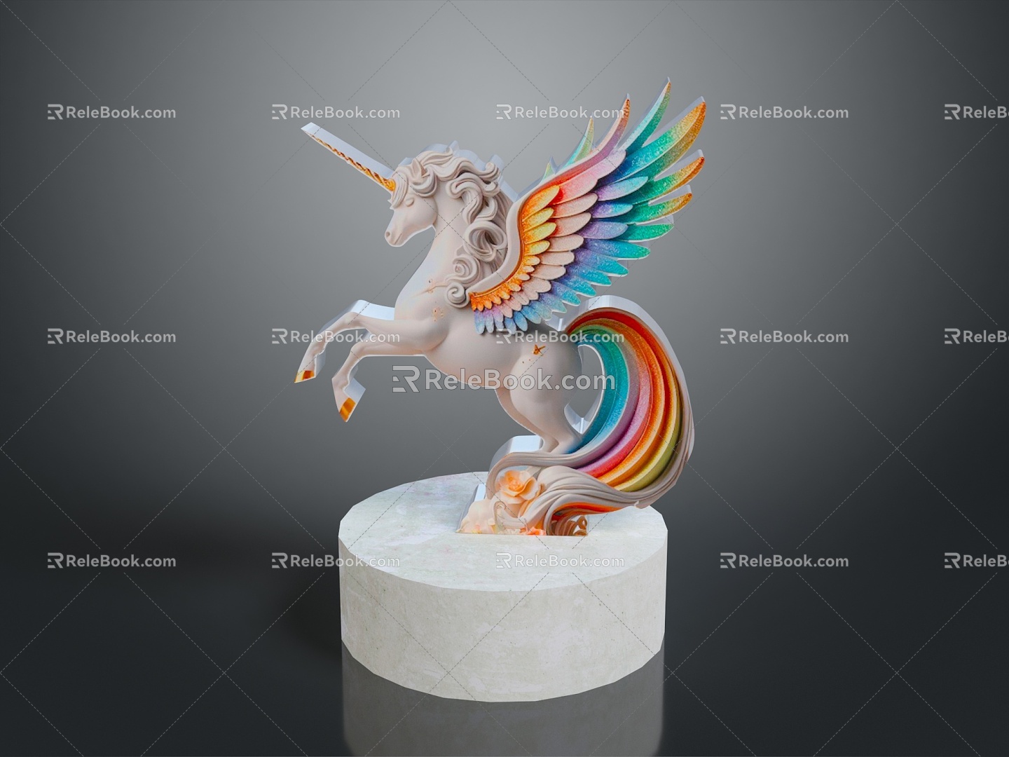 Unicorn CG Unicorn Cartoon Unicorn Angel Horse Pegasus Anime Unicorn Bird Bird 3d model