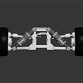 Hyundai car chassis car bearing wheel gear 3d model