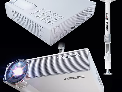 ASUS Projection Monitoring System With Projector Surveillance Camera And Real Time Monitoring 3d model