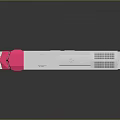 BNSF Train Model With Pink And White Exterior Solar Panels And Number 4718